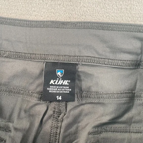 KUHL Resistor Air Roll-Up Short Women 14 Carbon Performance Stretch UPF50 NWOT - Picture 2 of 13